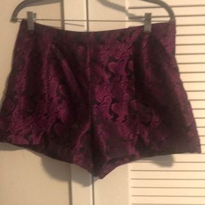 Missguided Purple and Black Shorts